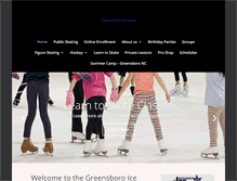 Tablet Screenshot of greensboroice.com